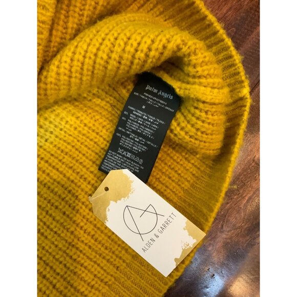 Palm Angels Yellow and Black Tie-Dye Casentino Sweater, Size Medium - Picture 5 of 6